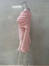 Off-Shoulder Sheath Mini Dress image 8