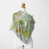 Green Trees Print Square Scarves Wraps image 2