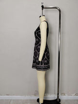 Palm Tree Embroidered Dress image 5