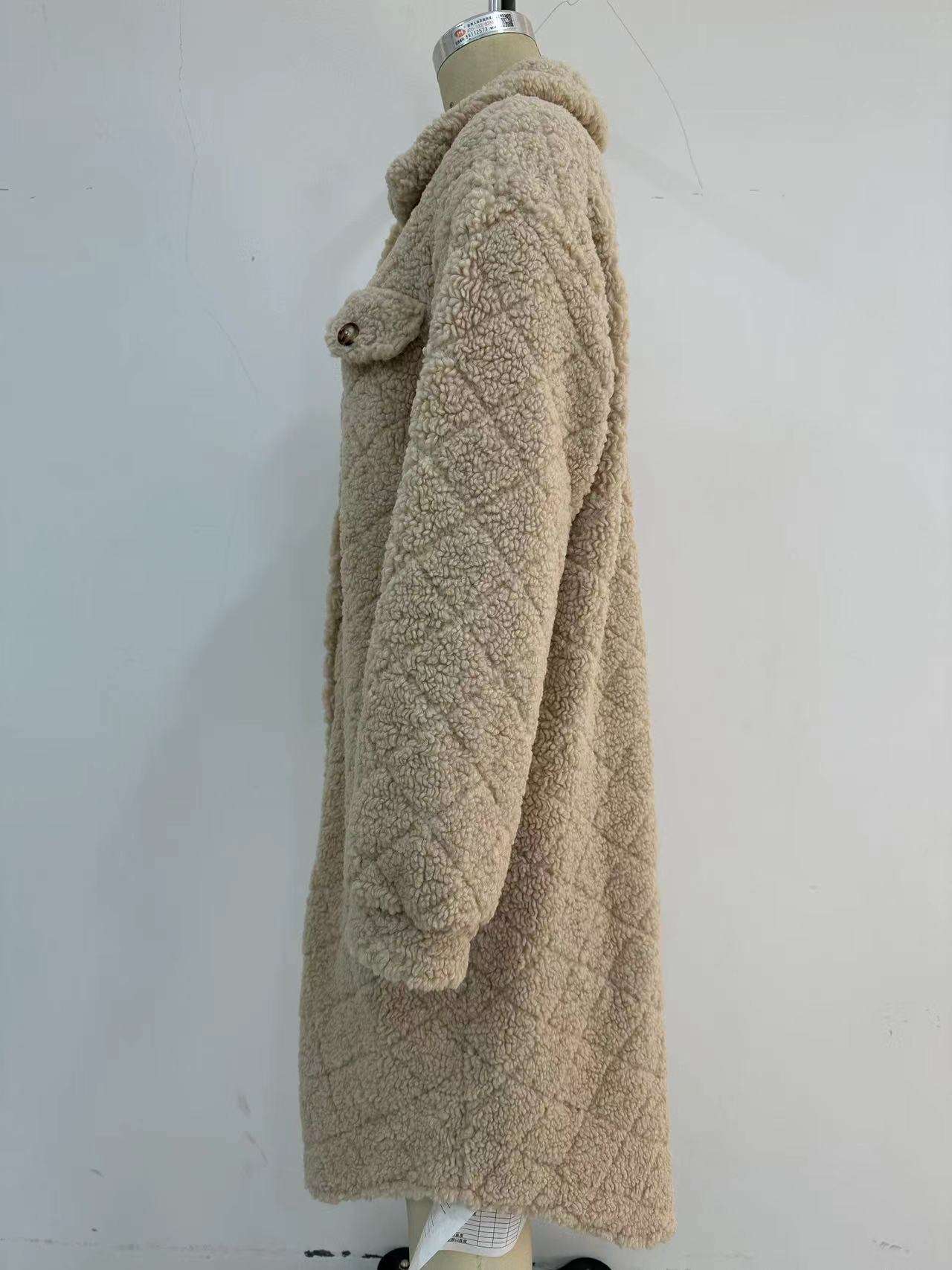 Button Up Drop Shoulder Long Sleeve Coat image 2