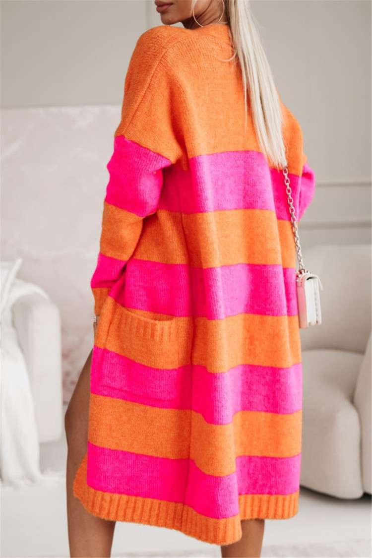 Urban Chic Striped Knit Cardigan image 4