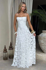 Floral Maxi Dress with Spaghetti Straps image 0