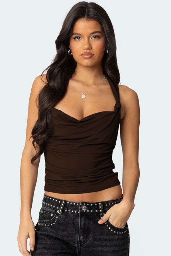 Elegant Ruched Tank Top image 3