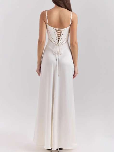 Elegant White Maxi Dress image 2