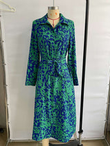 Animal Print Button-Front Maxi Dress image 5