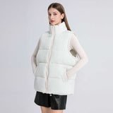 Casual On the Go Puffer Vest - XXL, White image