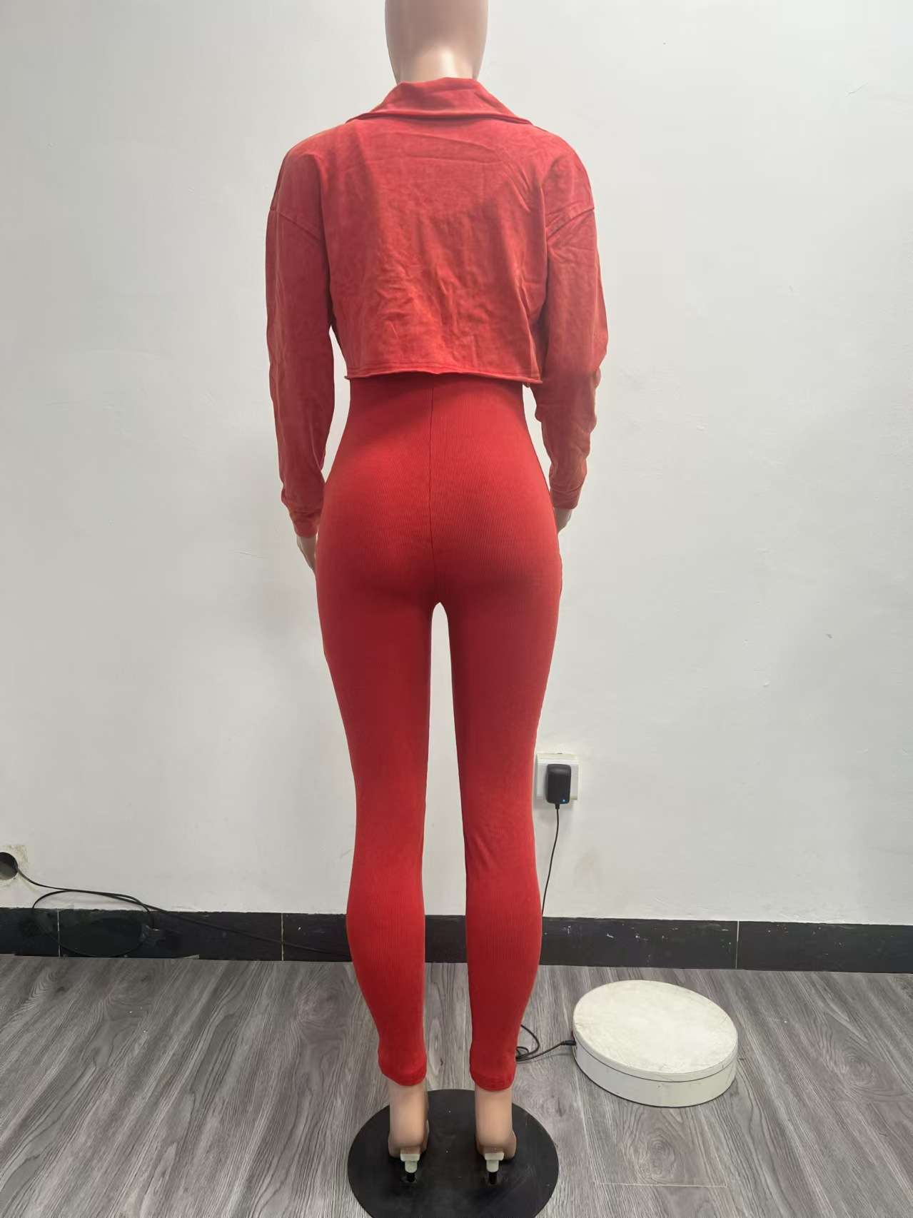 Jumpsuit Cropped Jacket Set image 4