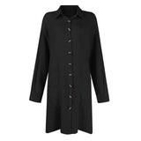 Button-Front Tunic Dress with Pockets image 5