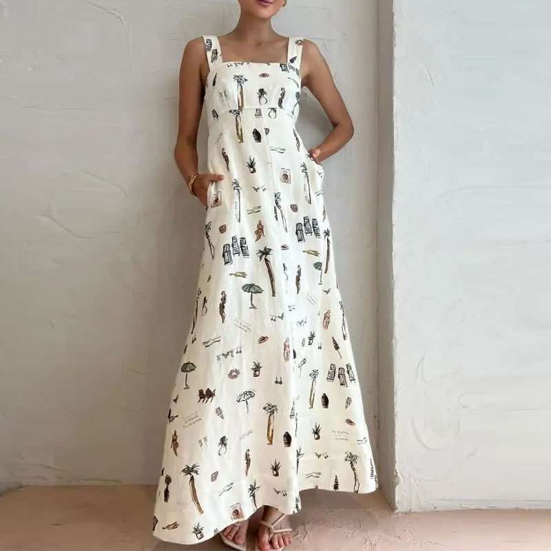 Whimsical Beach-Inspired Maxi Dress image 1