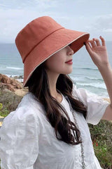 Wide-Brim Bucket Hat image 0