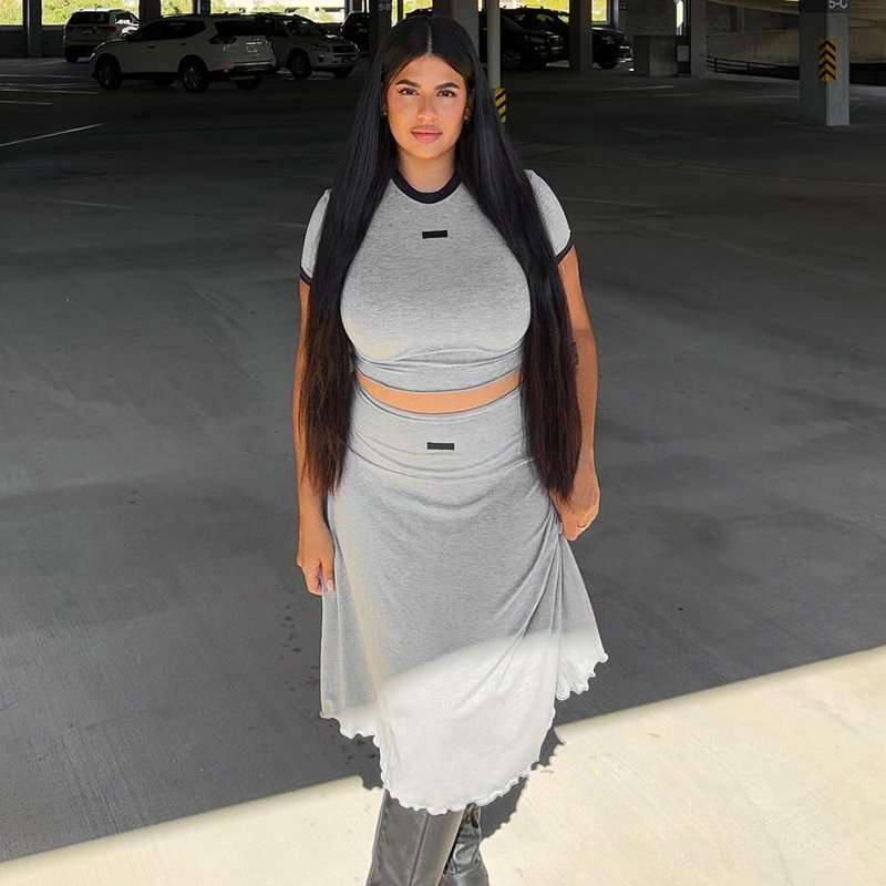 Crop Top & Skirt Set image 1