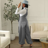 Oversized Jumpsuit with Zipper Details image 5