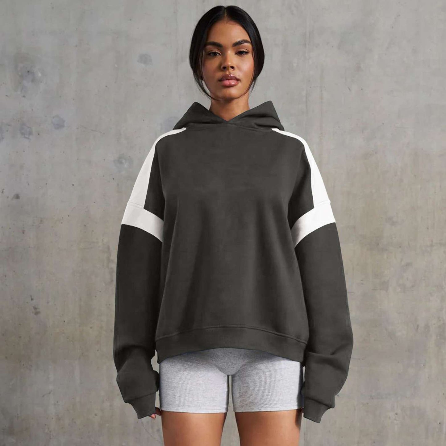 Athletic Urban Oversized Hoodie - M, Grey image