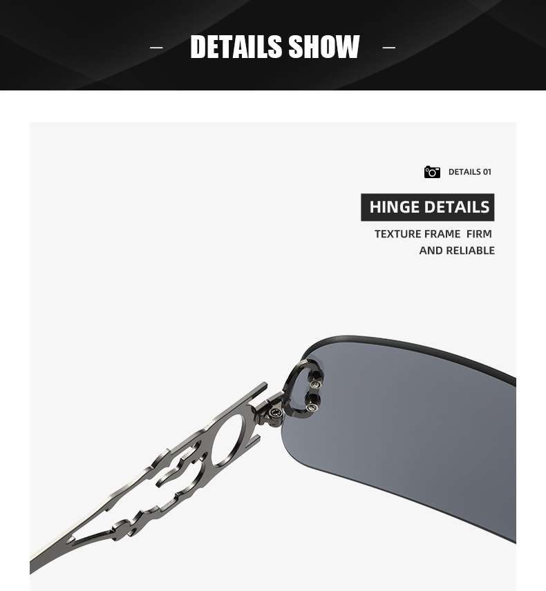 Silver-Frame Gradient Blue Sunglasses image 5