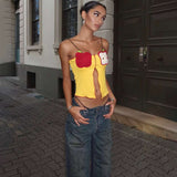 Cute Apple and Toast Crocheted Top image 5