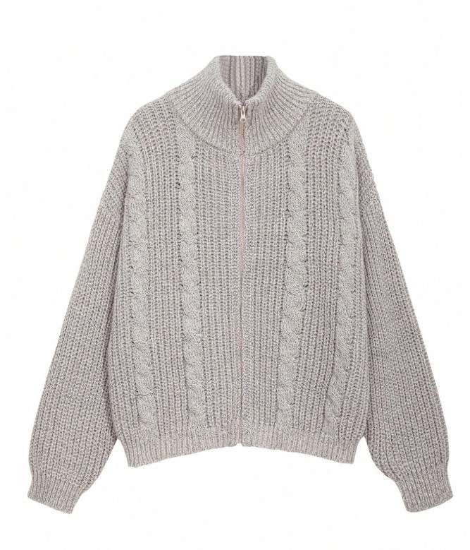 Cozy Knit Zip-Up Sweater image 4