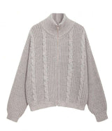 Cozy Knit Zip-Up Sweater image 4