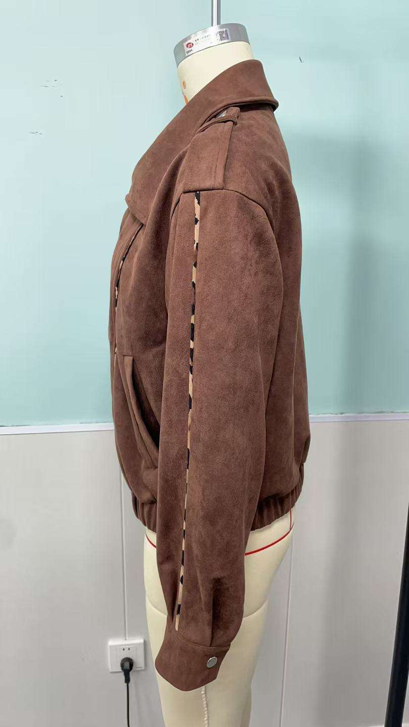 Brown Cropped Jacket image 4