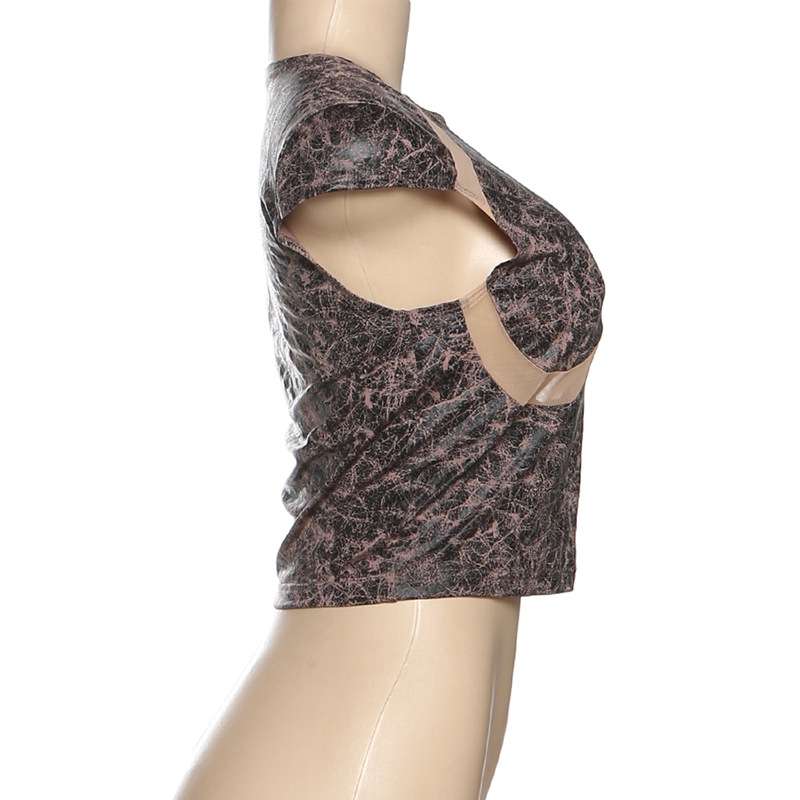 Edgy Cropped Top with Details image 4