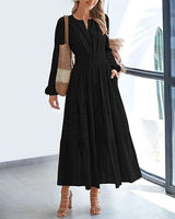 Elegant Long Sleeve Maxi Dress image 0