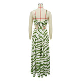 Striped Tiered Maxi Dress image 5