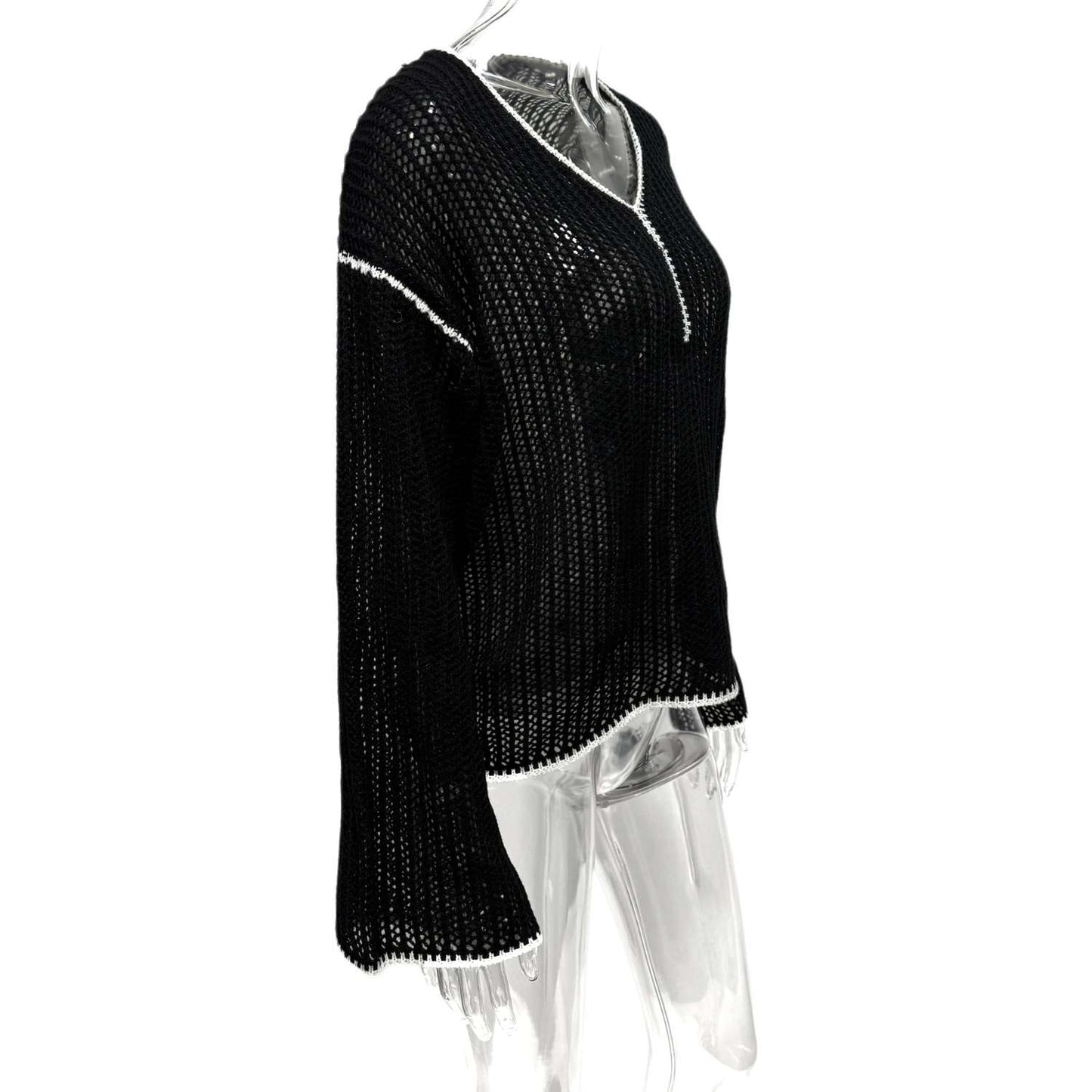 Elegant Black Tunic with Trim Details image 5