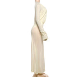Long-Sleeve Maxi Dress image 2