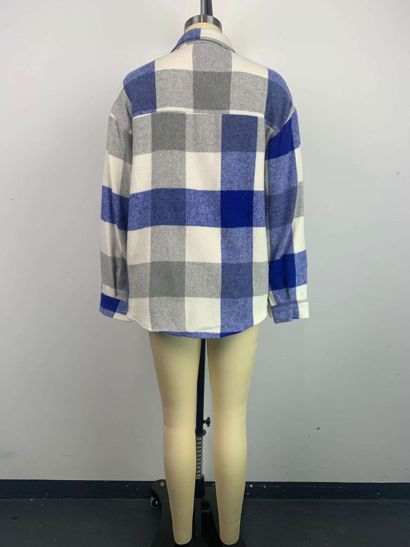 Fashion Brushed Plaid Shirts  Shacket image 8