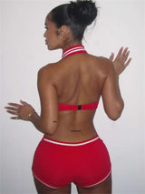 Retro Sporty Halter Romper image 3