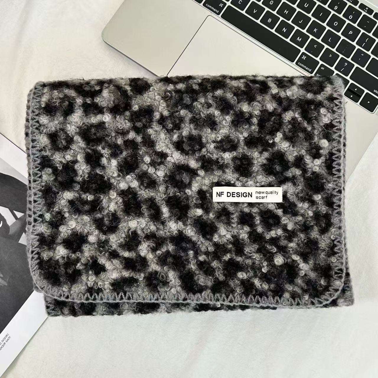 Animal Print Fashion Scarf - Free Size, Multi Beige image