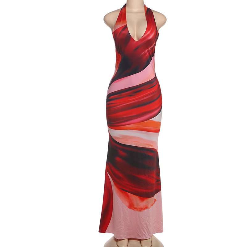 Sunset Petal Maxi Dress image 3