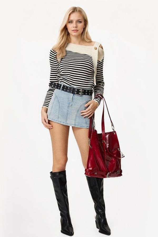 Colour Block Knit Pullover image 0