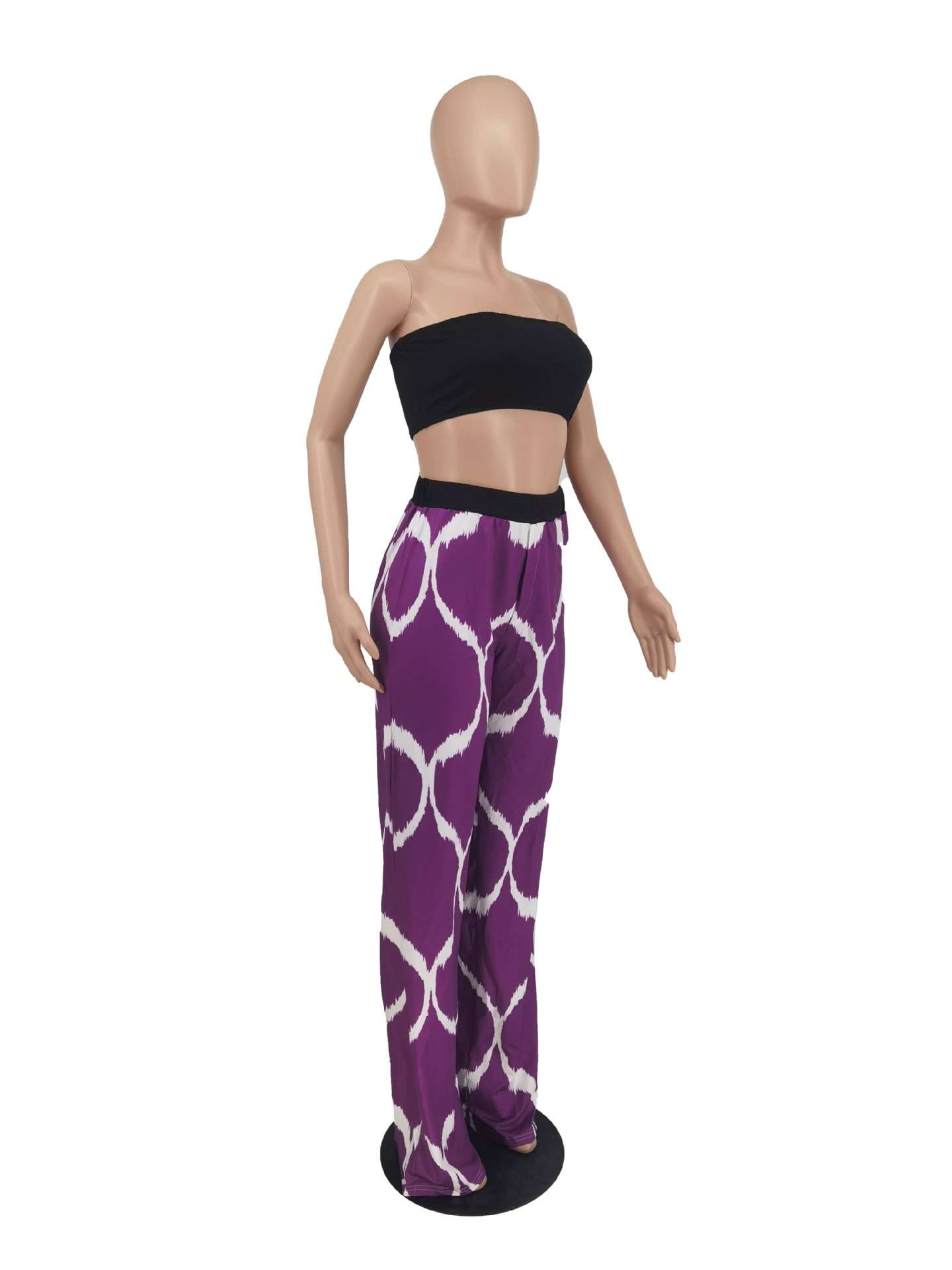 Printed Wide Leg Trouser image 2