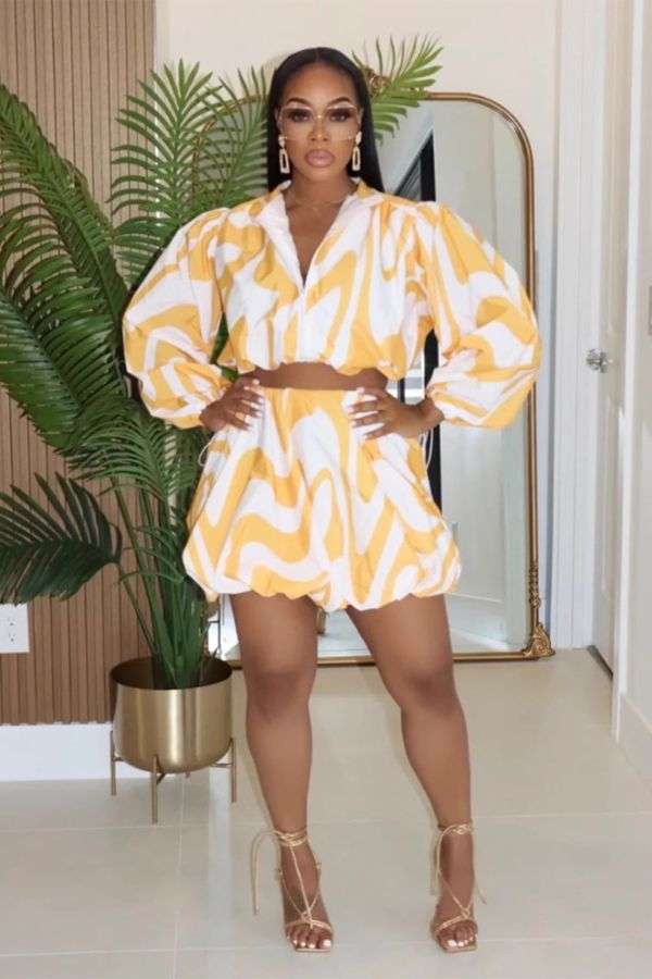 Wave Print Two-Piece Set image 0