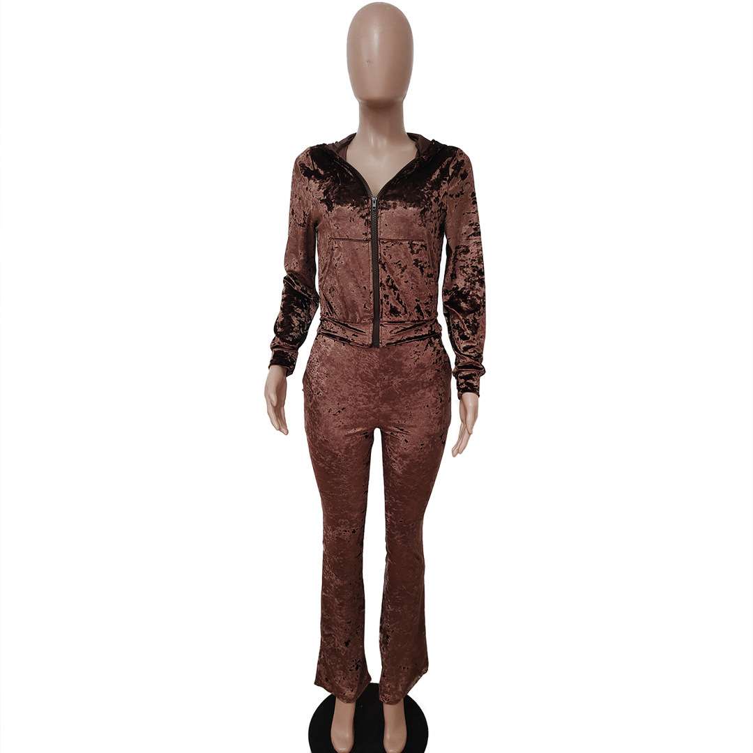 Solid Long Sleeve 2 Piece Tracksuit image 3