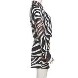 Bold Zebra Print Shirt Dress image 5
