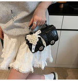 Elegant Crocodile-Pattern Handbag