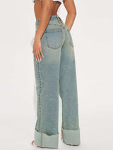 High-Waisted Wide Leg Vintage Jeans image 5