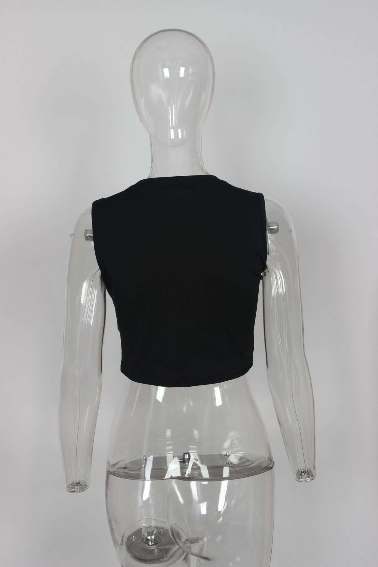 Retro Comic Graphic Sleeveless Crop Top image 4