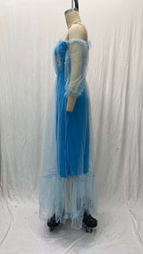 Puffy Sleeve Prom Dress Long Evening Gowns image 2