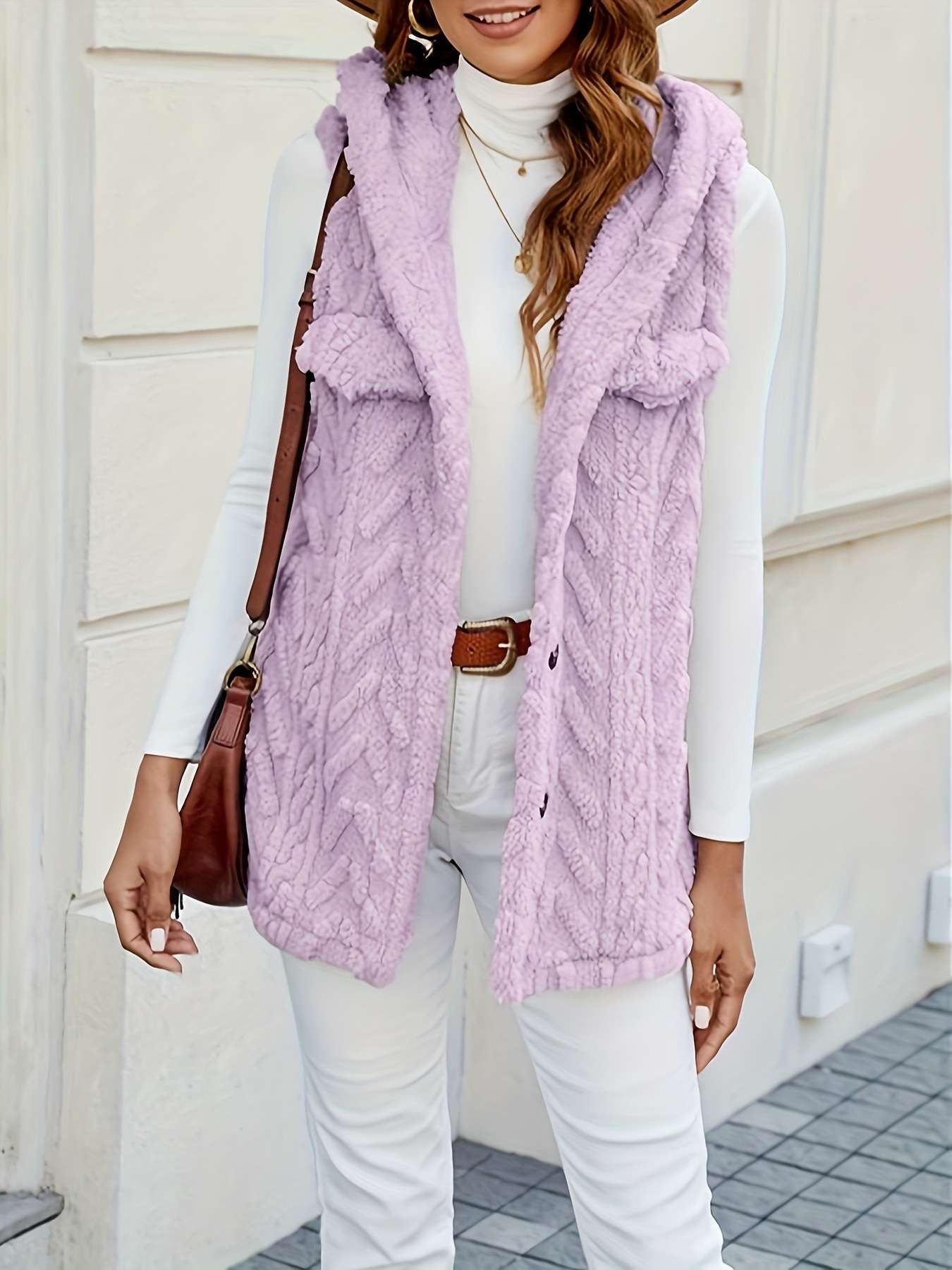 Cloud-Knit Hooded Vest image 9