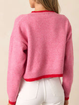 Cozy Strawberry Print Sweater image 2
