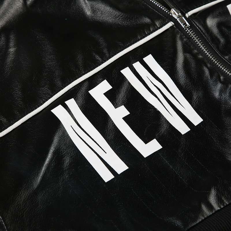 PU Leather Cropped Jacket image 7