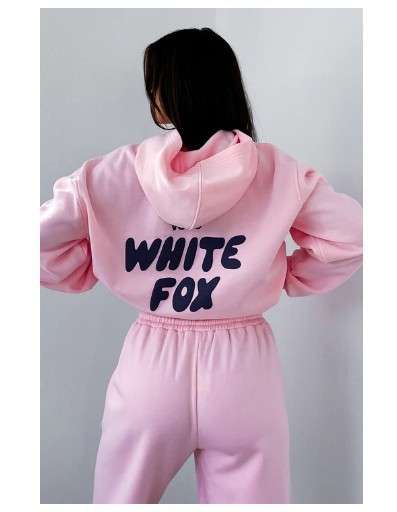 White Fox Comfy Lounge Set - S, Pink image