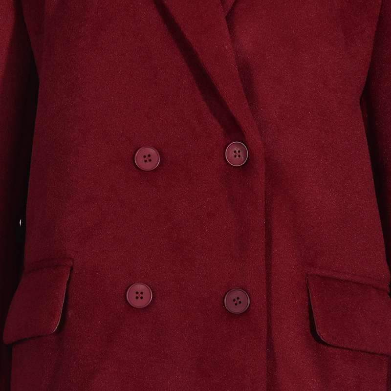 Long Blazer Coat With Belt image 5