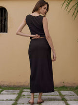 Textured Two-Piece Set with  Button Accents image 5