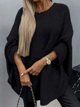 Oversized Sweater with Rolled Sleeve image 0