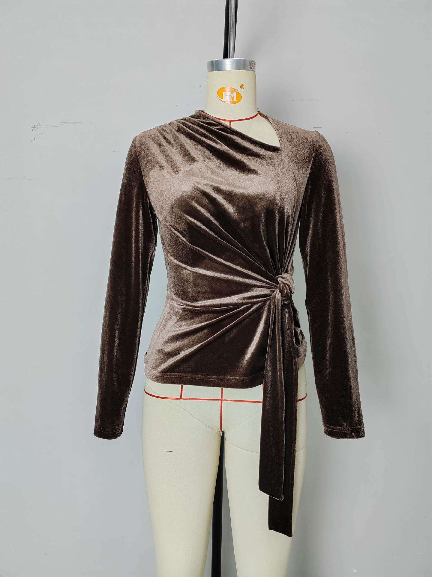 Elegant Wrap Top with Tie Detail image 5