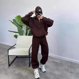 Three Thread Tracksuit Set - L, Bronze Brown image