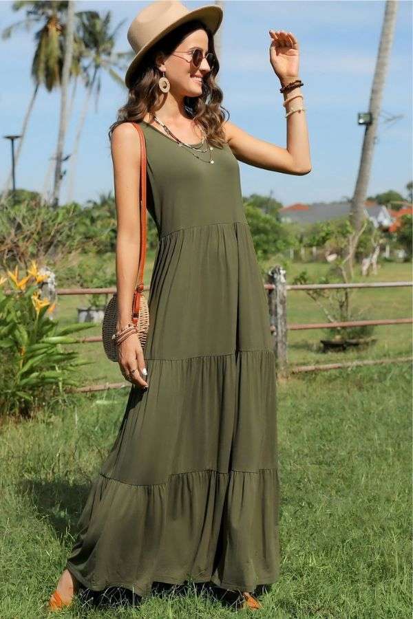 Chic Tiered Maxi Dress image 0